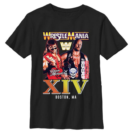 تي شيرت شون مايكلز ضد ستون كولد مارس 1998 للأولاد من WWE