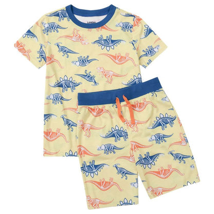 Lands' End Kids Short Sleeve Tee and Shorts Pajama Set