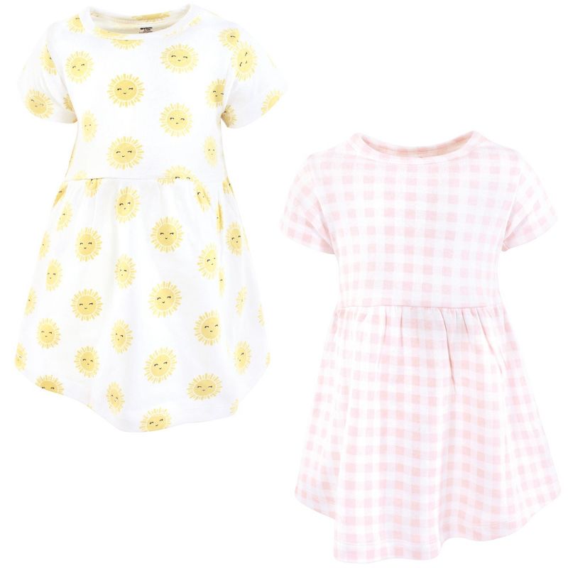 Luvable Friends Hudson Baby Short-Sleeve Dresses 2pk