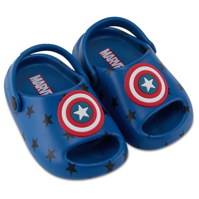 Marvel Spiderman Kids EVA Clog - Molded Open Toe EVA Clog Shoes for Boys & Girls Featuring Spiderman, Captain America, and Ironman