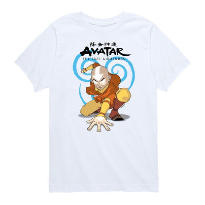Boys' - Avatar: The Last Airbender - Aang Swirl Short Sleeve Graphic T-Shirt