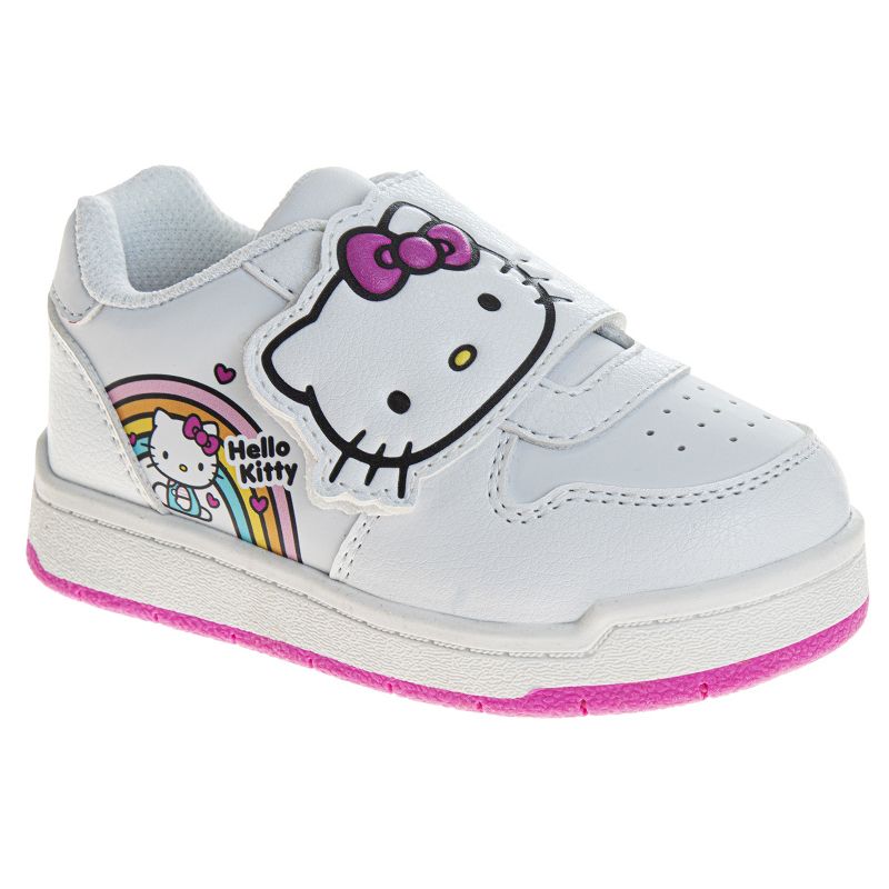 Hello Kitty Girls' Hook and Loop Casual Sneakers (Toddlers)