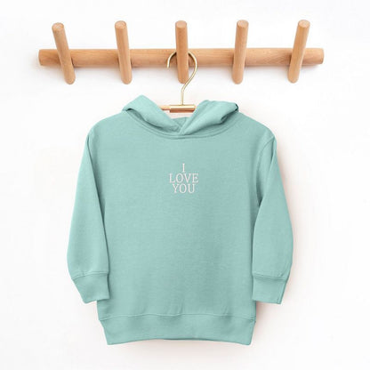 The Juniper Shop Embroidered I Love You Words Toddler Graphic Hoodie