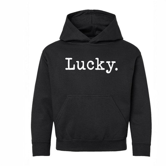 The Juniper Shop Lucky Typewriter Youth Graphic Hoodie