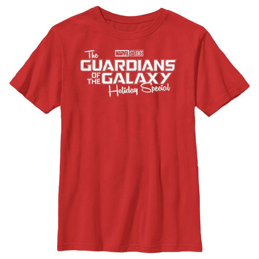 تي شيرت أبيض خاص بعطلة Guardians of the Galaxy للأولاد بشعار
