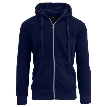 Galaxy By Harvic Boy's Slim Fit Fleece Lined Zip Up Hoodie