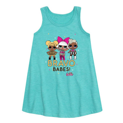 Girls' - LOL Surprise! - Bravo Babes Graphic Sleeveless Aline Dress