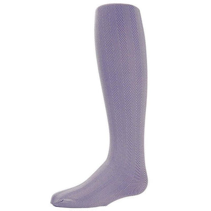 Memoi Girls Essentials Herringbone Opaque Tights