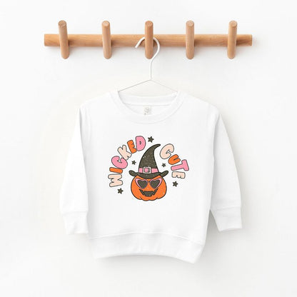 The Juniper Shop Wicked Cute Pumpkin Toddler Graphic Sweatshirt