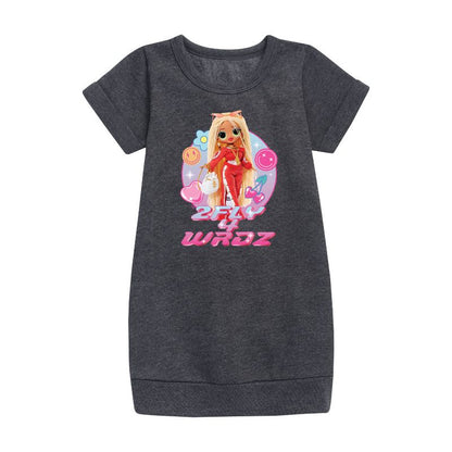 Girls' - LOL Surprise! - 2Fly 4 Wrdz Graphic Short Sleeve Fleece Dress