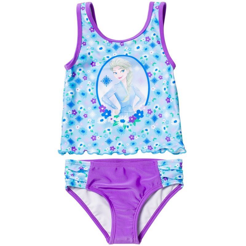 Disney Frozen UPF 50+ Tankini Top and Bikini Bottom Swim Set