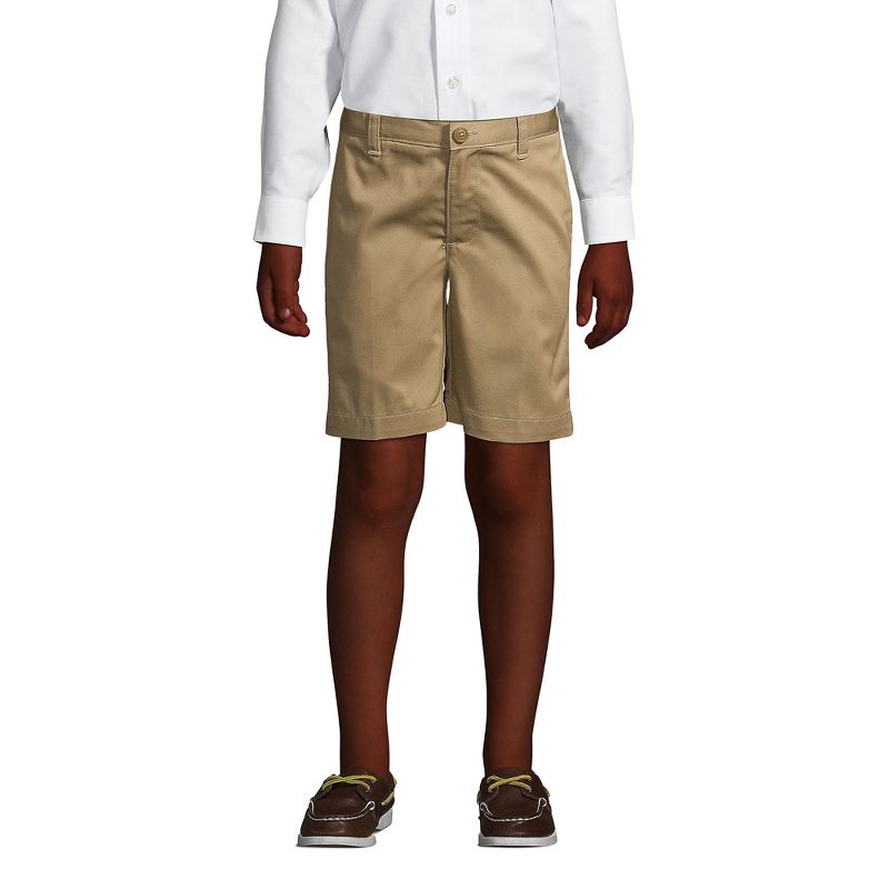 شورت تشينو سادة من الأمام من Lands' End School Uniform للأطفال