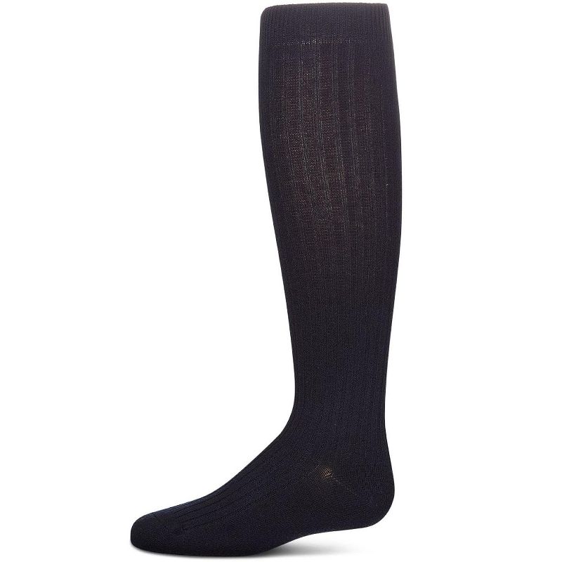 Memoi Ribbed Cotton Blend Knee High Sock