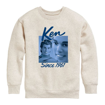 Boys' - Barbie - Ken Since 1961 Graphic Long Sleeve Fleece Sweatshirt