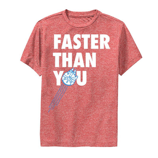 تي شيرت أداء Star Wars Faster Than You للأولاد من Millennium Falcon