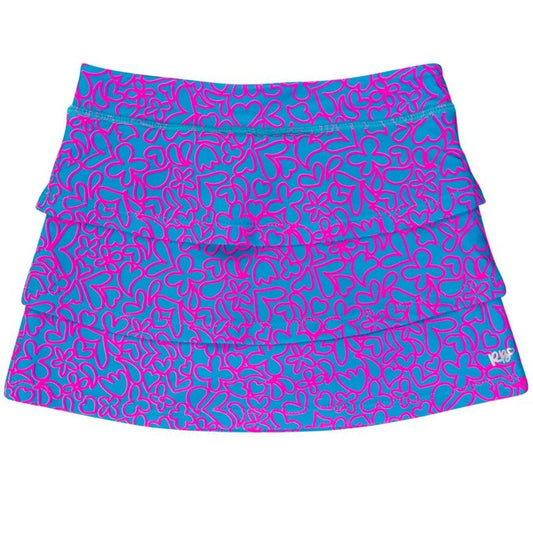 RuffleButts Girls Active Skort