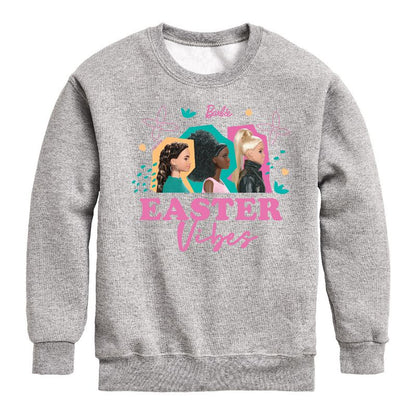 Boys' - Barbie - Easter Vibes Graphic Long Sleeve Fleece Sweatshirt