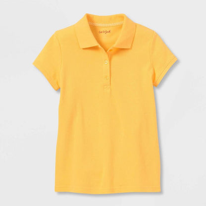 Girls' Short Sleeve Pique Uniform Polo Shirt - Cat & Jack™