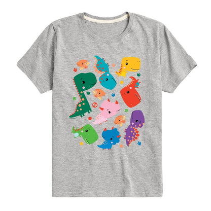 تي شيرت جرافيكي بأكمام قصيرة بنقشة ديناصور للأولاد من فيشر برايس