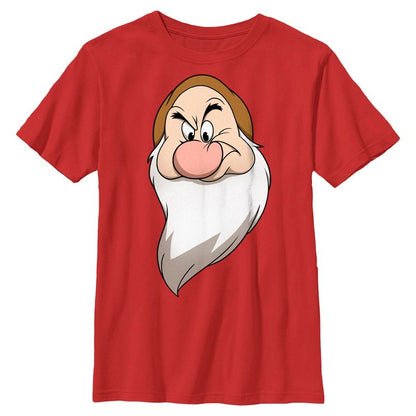 Boys Snow White and the Seven Dwarfs Grumpy's Face T Shirt