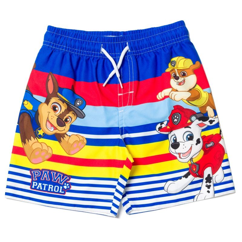 PAW Patrol Rubble Marshall Chase Skye Swim Trunks Bathing Suit Toddler