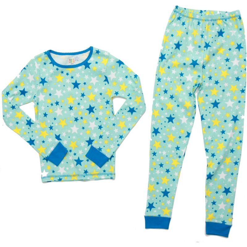 Just Love Girls Printed Pajama Sets - Snug Fitting Cotton PJ Tops & Bottoms for Girls