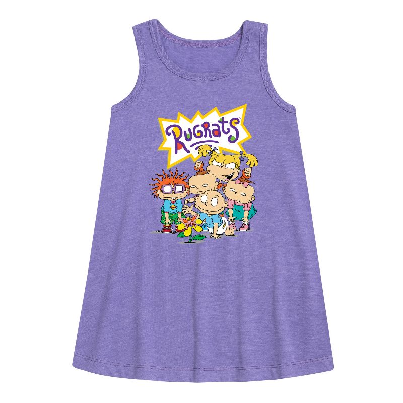 Girls' - Rugrats - Natural Wonder Graphic Sleeveless Aline Dress