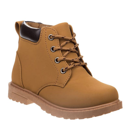 Josmo Unisex Toddlers Combat Boots - Lace Up Ankle Boots for Boys and Girls, Classic Combat Style, Casual Boots