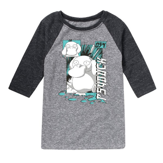 Boys' - Pokémon - Psyduck Anime Raglan Graphic T-Shirt