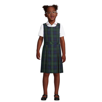 Lands' End Kids Uniform Plaid Jumper