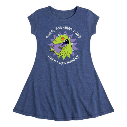 Girls' - Rugrats - Sorry for What I Said Fit & Flair Cap Sleeve Dress