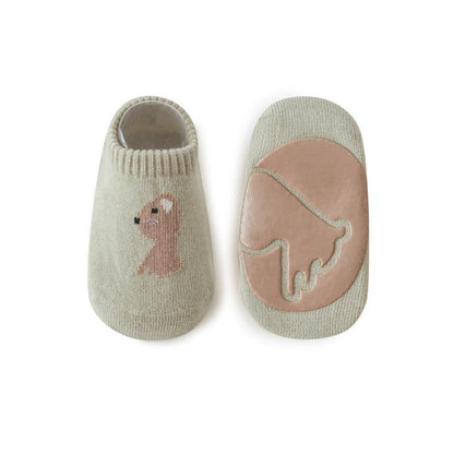 MyKids-Usa Kids Girl Embroidered Pattern Non-Slip Floor Soft Socks
