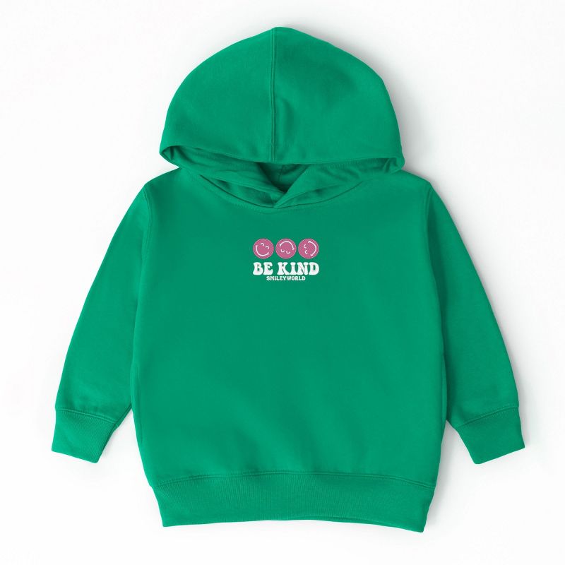 The Juniper Shop SmileyWorld Embroidered Be Kind Turning Smiles Toddler Hoodie