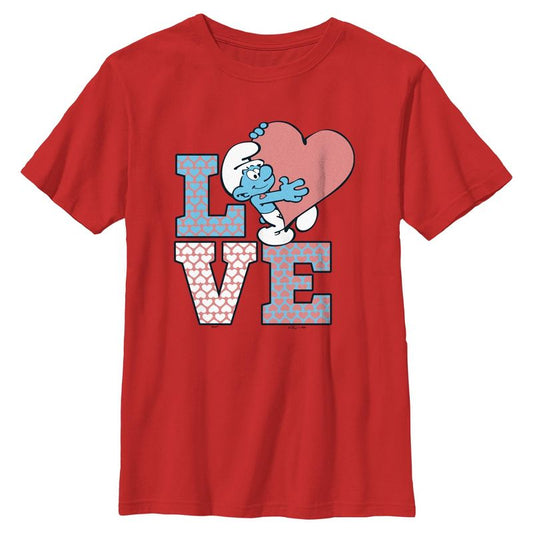 Boy's The Smurfs Love T-Shirt