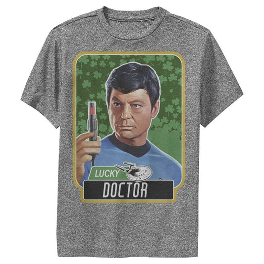 تيشيرت أداء للأولاد من سلسلة Star Trek الأصلية بعنوان "يوم القديس باتريك" للدكتور ماكوي المحظوظ