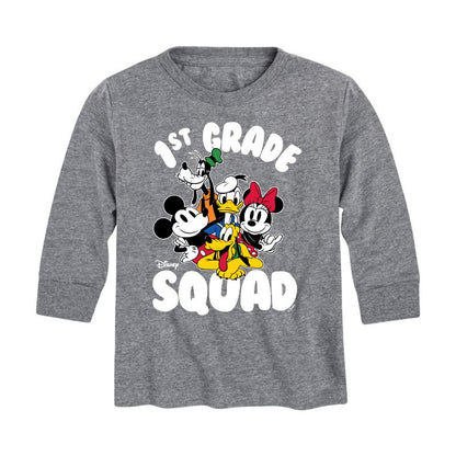 Boys' - Disney - 1st Grade Squad Long Sleeve Graphic T-Shirt