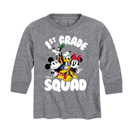 Boys' - Disney - 1st Grade Squad Long Sleeve Graphic T-Shirt