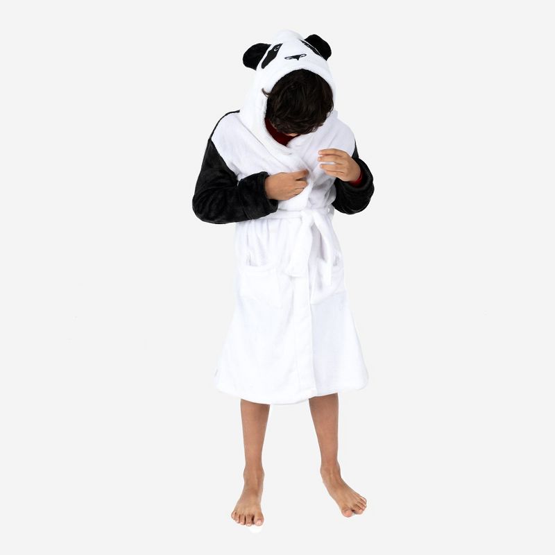Leveret Kids Fleece Hooded Robe