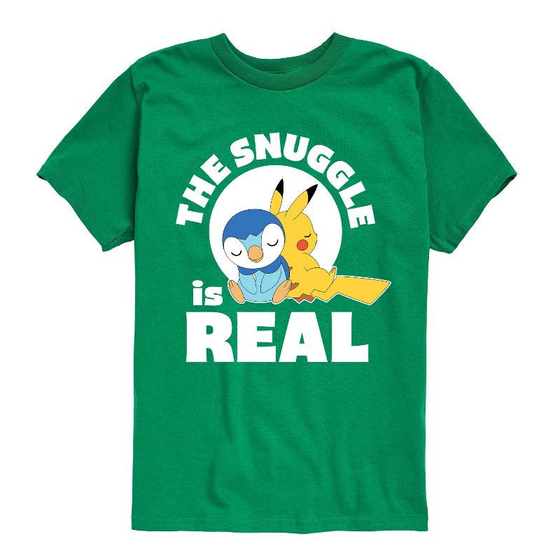 تي شيرت جرافيكي بأكمام قصيرة للأولاد - بوكيمون - ذا سناغل إز ريل بيكاتشو وبيبلوب