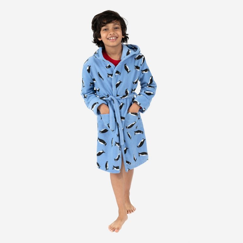 Leveret Kids Fleece Hooded Robe