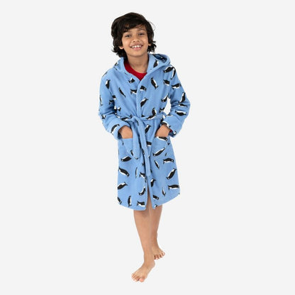 Leveret Kids Fleece Hooded Robe