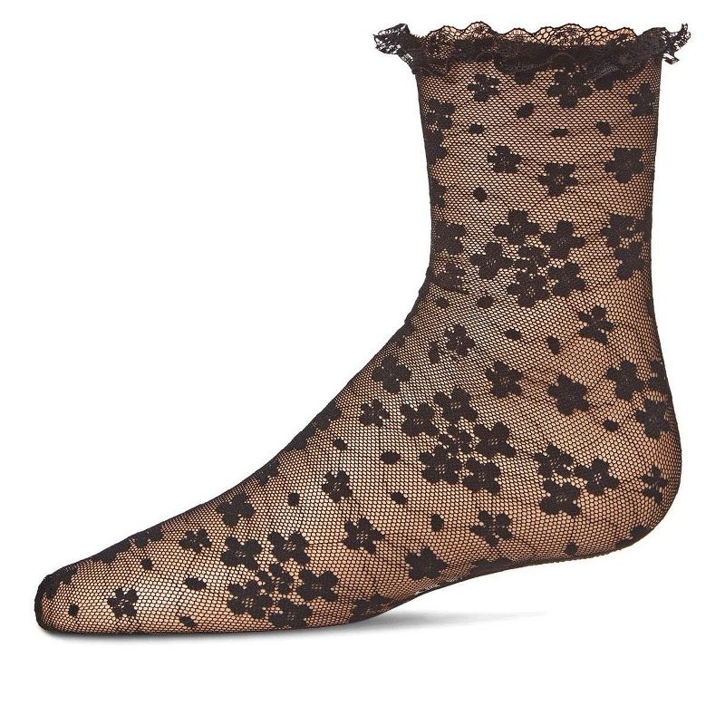 Memoi Girls' Lace Anklet Socks