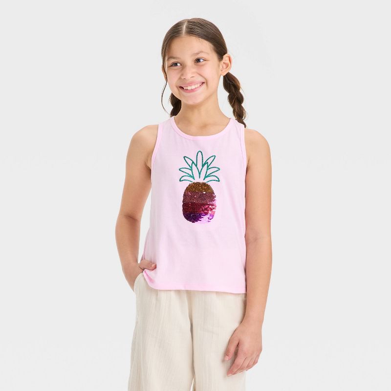 Girls' Flip Sequin Tank Top - Cat & Jack™