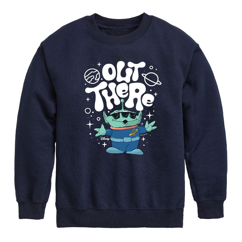 Boys' - Disney - Out There Graphic Long Sleeve Fleece Sweatshirt