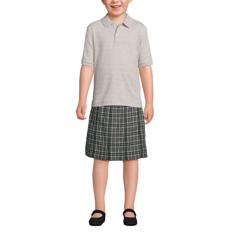 Lands' End School Uniform Kids Short Sleeve Interlock Polo Shirt