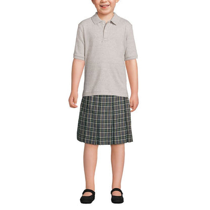 Lands' End School Uniform Kids Short Sleeve Interlock Polo Shirt