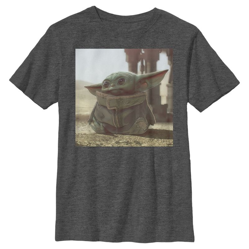 Boy's Star Wars The Mandalorian The Child Square Frame T-Shirt