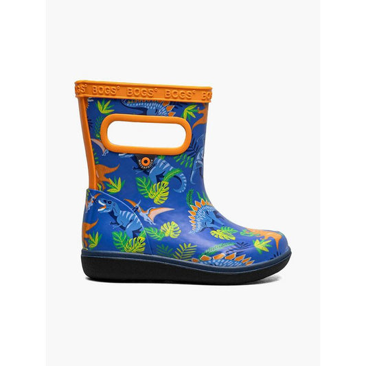 حذاء المطر Skipper II Dinosaur Jungle للأطفال من Bogs Footwear