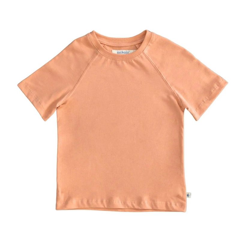 Kids' Organic Raglan T-shirt Sherbet - Jackalo