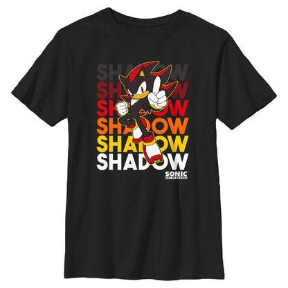 Boys Sonic the Hedgehog Shadow Stack T Shirt